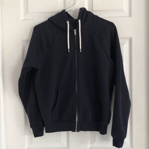 GAP Vintage Soft Zip Hoodie navy blue